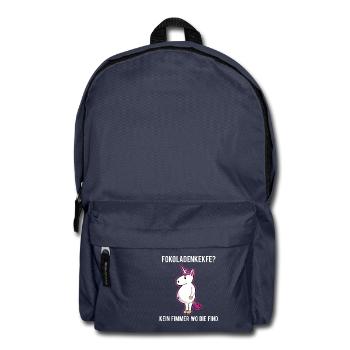 FOKOLADENKEKFE KEIN FIMMER Wo die FINDEN - Rucksack - Navy - Vorne