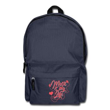 Music is my Life Gift Summer Beach Music - Backpack - navy - Front