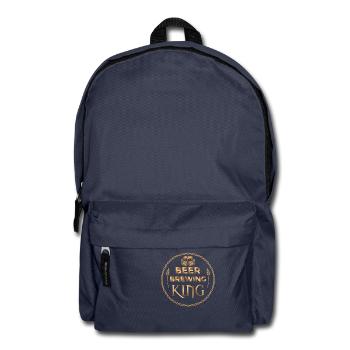 Cooles Hobbybrauer Braumeister Geschenk König - Rucksack - Navy - Vorne