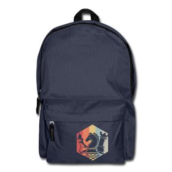 Échecs rétro - Sac à dos - bleu marine - Devant