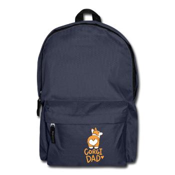 Corgi chien anniversaire cadeau idée chien race mignonne - Sac à dos - bleu marine - Devant