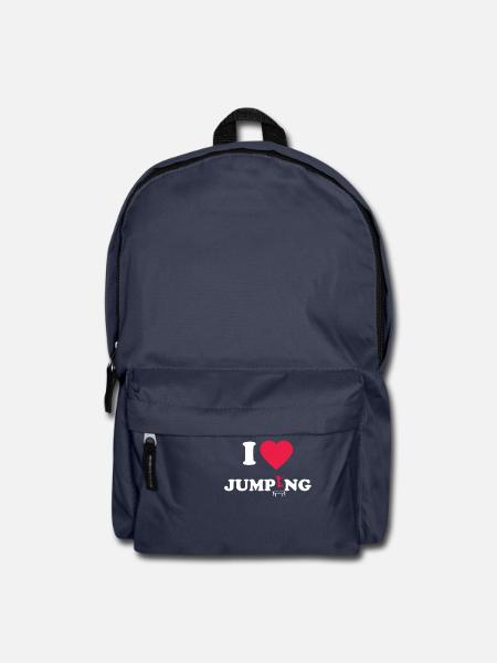I Love Jumping Fitness Gym Trampolin - Rucksack - Navy