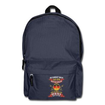 Ossi Shirt Du kannst mich aus dem Osten - Rucksack - Navy - Vorne