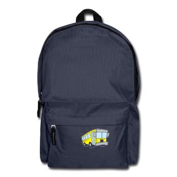 Bus shirt yellow bus bus driver - Backpack - navy - Front