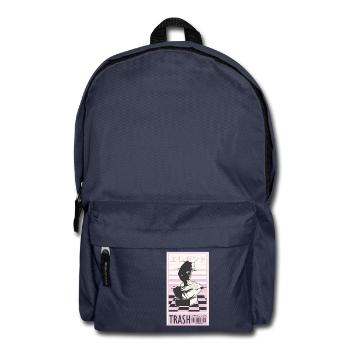 Trash 80er Retro Design - Rucksack - Navy - Vorne