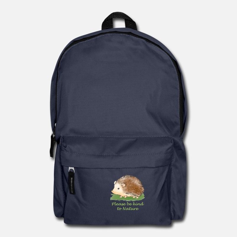 Naturschutz Igel - Rucksack - Navy