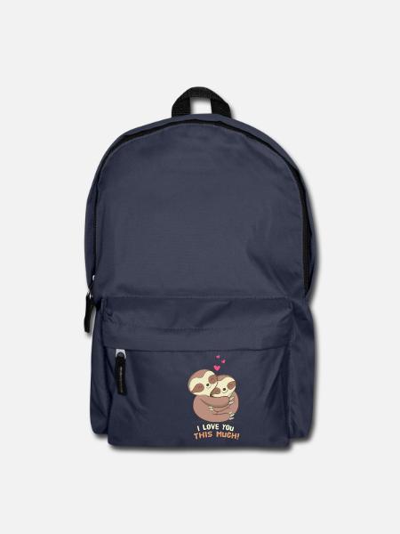 Faultier Love - Rucksack - Navy