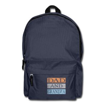 Papa et grand-père - Sac à dos - bleu marine - Devant