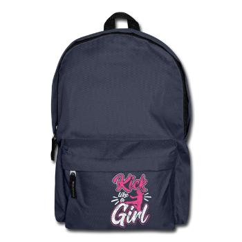 Shirt de karaté femme ou une fille comme un cadeau - Sac à dos - bleu marine - Devant