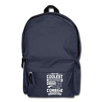 Combine Harvester Grandpa - Backpack - navy - Front