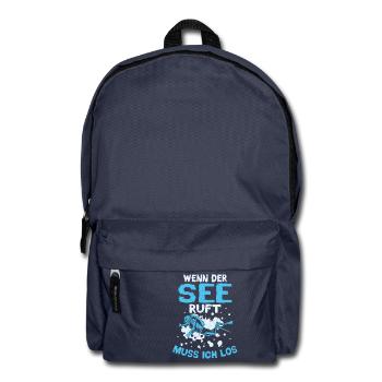 Wenn der See ruft muss ich los tauchen - Rucksack - Navy - Vorne