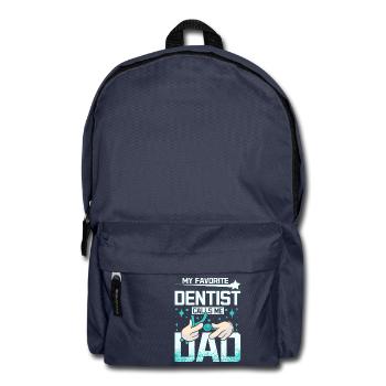 My favorite dentist calls me dad - Backpack - navy - Front