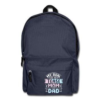 Mon but est de taquiner maman et papa - Sac à dos - bleu marine - Devant