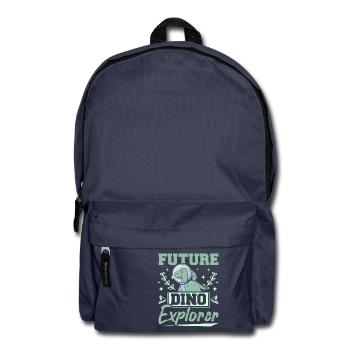 Enfants dinosaures futur dino explorateur - Sac à dos - bleu marine - Devant