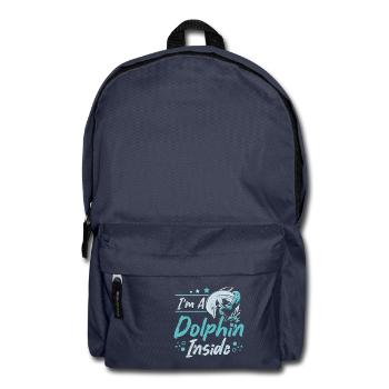 I'm a dolphin inside - Rucksack - Navy - Vorne