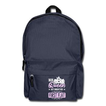 This queen just bought her first flat - Backpack - navy - Front