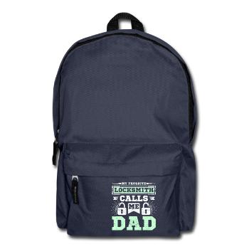 My favorite locksmith calls me dad - Backpack - navy - Front