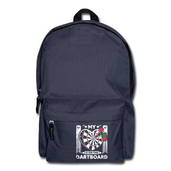 My heart is on the dartboard - Rucksack - Navy - Vorne