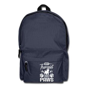 Mon thérapeute a des pattes yorkie - Sac à dos - bleu marine - Devant