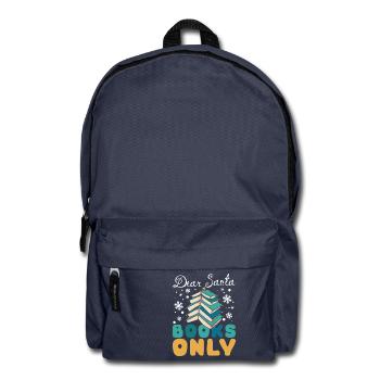 Dear Santa Books Only Bookworm - Rucksack - Navy - Vorne