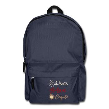 Puerto Rico Peace Love Coquito - Rucksack - Navy - Vorne