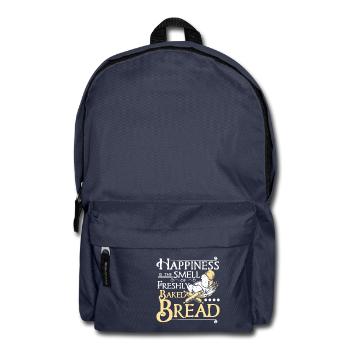 Happiness is the smell of baked bread - Rucksack - Navy - Vorne