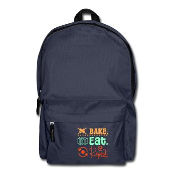 Baking bread eat repeat - Rucksack - Navy - Vorne