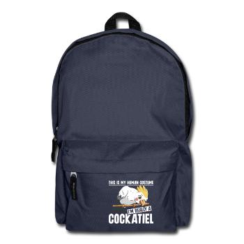 C’est mon costume humain, je suis vraiment un Cockatiel - Sac à dos - bleu marine - Devant