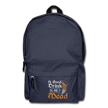 A good drink is all I mead - Backpack - navy - Front