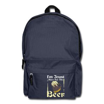 I'm joust here for the beer - Backpack - navy - Front