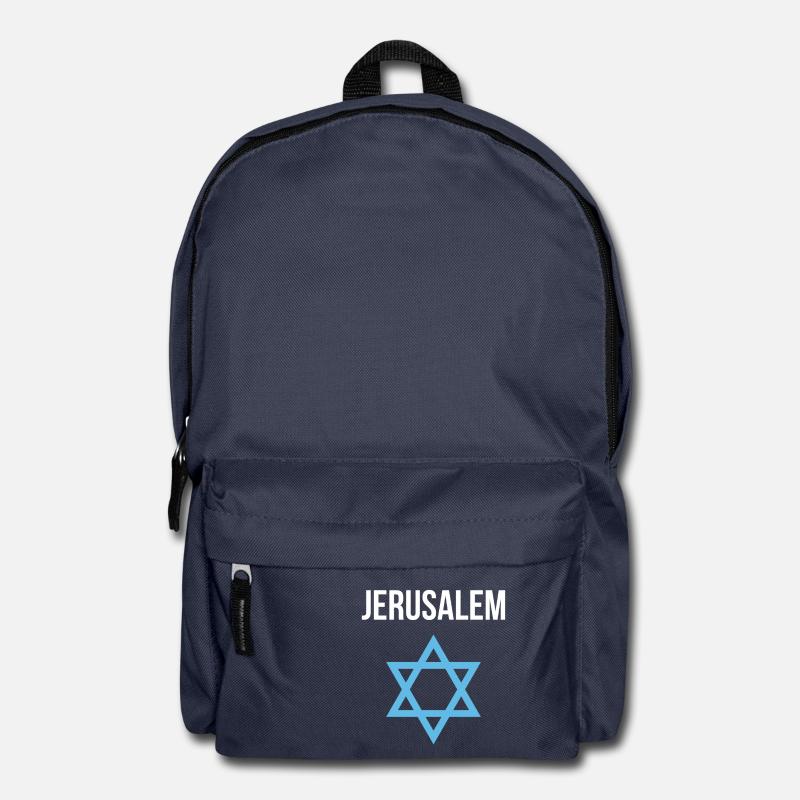 Jérusalem Israël Etoile de David - Sac à dos - bleu marine