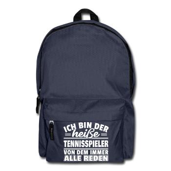 Heißer Tennisspieler - Rucksack - Navy - Vorne
