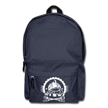 GRILLEN BBQ FLEISCH SOMMER GRILL GESCHENK BIER - Rucksack - Navy - Vorne