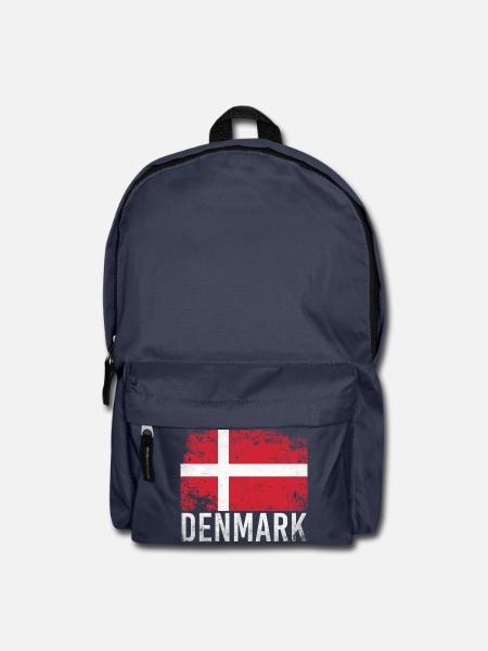 Dänemark Grunge Flagge Denmark Design - Rucksack - Navy