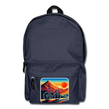 Sunset Gravel Bike Scene - Backpack - navy - Front