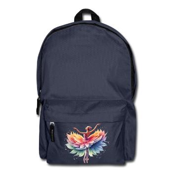Ballet dancer with tutu - Backpack - navy - Front