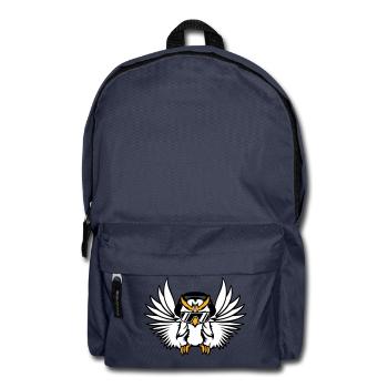 DJ Eule Sonnenbrille Kopfhörer Musik Club Party - Rucksack - Navy - Vorne