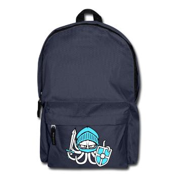 Octopus Knight Medieval Warrior Fighter Sword - Backpack - navy - Front