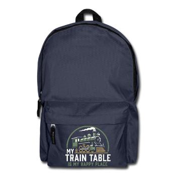 Lokomotive Modelleisenbahn - Rucksack - Navy - Vorne