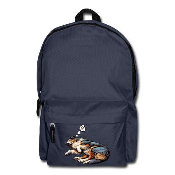 Australian Shepherd Aussie Aussiebesitzer Aussies - Rucksack - Navy - Vorne