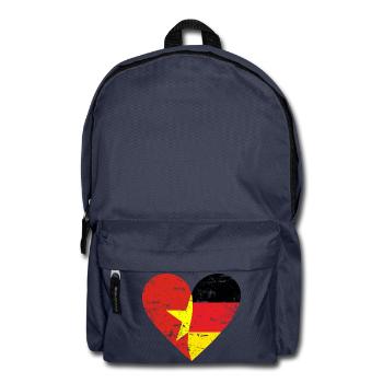 Vietnam, Allemagne, cœur utilisé - Sac à dos - bleu marine - Devant