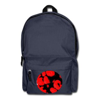 Comic-Stil Himbeeren - Rucksack - Navy - Vorne
