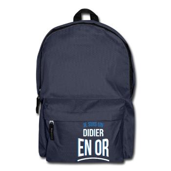 je suis un Didier en or cadeau idée humour - Sac à dos - bleu marine - Devant
