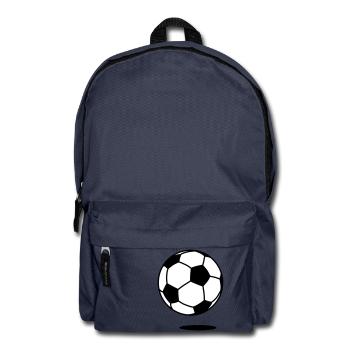 football with shadow / ball with shadow 2c - Rucksack - Navy - Vorne