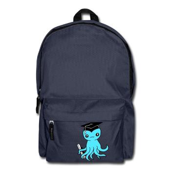 Oktopus Schulabschluss Abitur bestanden College - Rucksack - Navy - Vorne