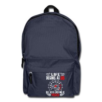 Birthday Superbike · 18 years · shirt · speedometer - Backpack - navy - Front