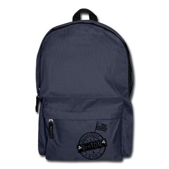 logo je suis breton maintenant drapeau - Sac à dos - bleu marine - Devant