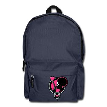 Girl-Power-Spirit-01-customizable - Sac à dos - bleu marine - Devant
