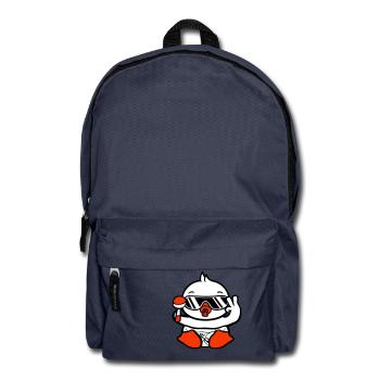 Vogel Baby Kind Rassel Windel Sonnenbrille Peace - Rucksack - Navy - Vorne