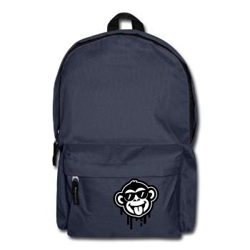Affe Cool Lustig - Rucksack - Navy - Vorne